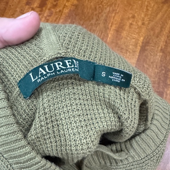 Ralph Lauren Dark Olive Green Hooded Sweater - Picture 7 of 8